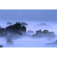 thumbnail image 1 of Misty Fog Layer Over Lava Rocks, Ocean Shoreline Poster Print (19 x 12), 1 of 3