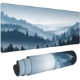 thumbnail image 1 of Misty Forest Gaming Mouse Pad XL, Non Slip Rubber Base Mousepad, Stitched Edges Desk Pad, Extended Large Mice Pad,31.5 X 11.8 Inch, 1 of 6