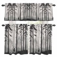 thumbnail image 1 of Misty Forest Kitchen Curtains Sets for Windows 36 Inch Length, Pine Trees Elk Vintage Pastoral Gray Rod Pocket Window Treatments Tier Curtains and Valances Set for Bedroom/Bathroom, 1 of 8