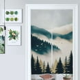 thumbnail image 1 of Misty Forest Landscape Door Curtain Nordic Living Room DoorCurtain Porch Partition Curtain Kitchen Rative Half Curtain, 1 of 4