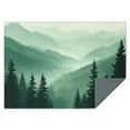 thumbnail image 1 of Misty Forest Landscape Rectangle Tablecloth 60"x84",Waterproof Polyester Rectangle Table Cloth, Wipeable Spillproof Polyester Tablecloth for Dining, Camping, Indoor and Outdoor, 1 of 5