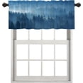thumbnail image 1 of Misty Forest Mystical Kitchen Valances for Windows,Mountain Pine Fog Fantasy Fairy Valances Curtains Multilayer Polyester Drapes for Kitchen Bedroom 1 Pack 52X18 Inches, 1 of 6