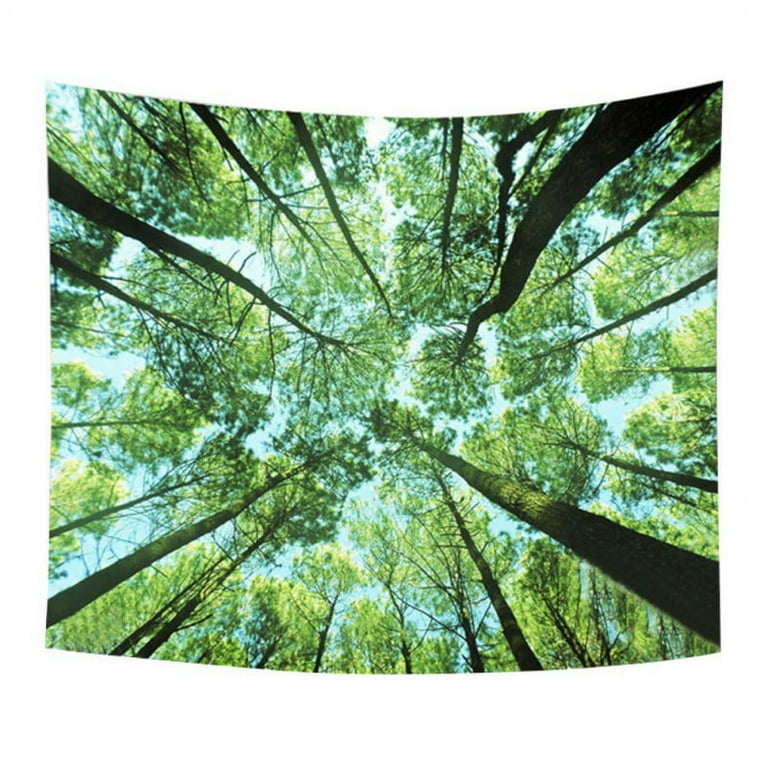 Misty Forest Tapestry Wall Hanging Nature Landscape Tapestry