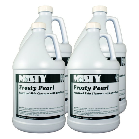 Misty Frosty Pearl Pearlized Skin Cleanser with Emollients - 1 Gal (Case of 4) - 1038793 - Removes Heavy Soils Such as Grease, Oil, Paint and Dirt, Contains Lanolin to Moisturize