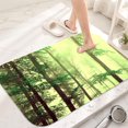 thumbnail image 1 of Misty Green Forest Flannel Bath Mat 16x24 Inches, Soft Absorbent Non-Slip Bathroom Rug, Machine Washable Floor Mat for Shower, 1 of 7