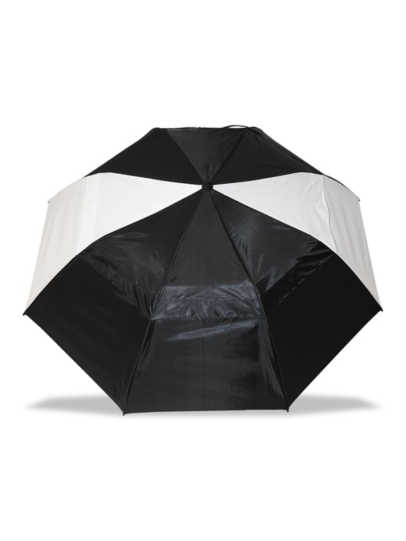 56 Inch Wind Resistant Vented Rain Umbrella, UPF 50+ Protection