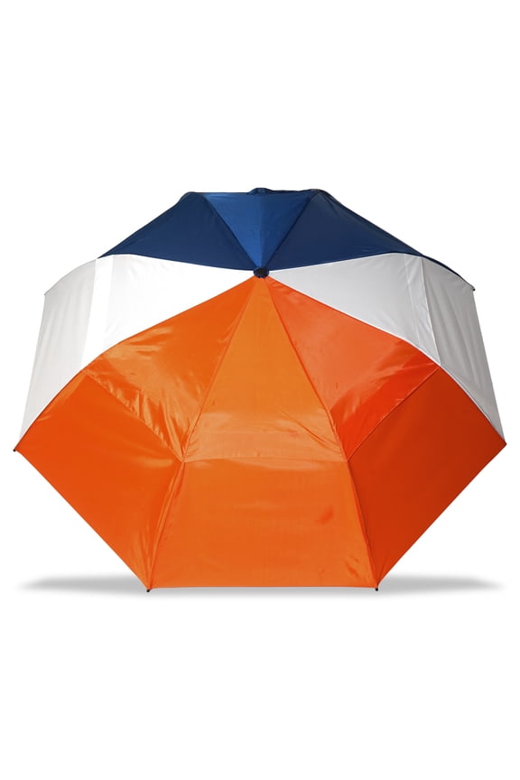 56 Inch Wind Resistant Vented Rain Umbrella, UPF 50+ Protection