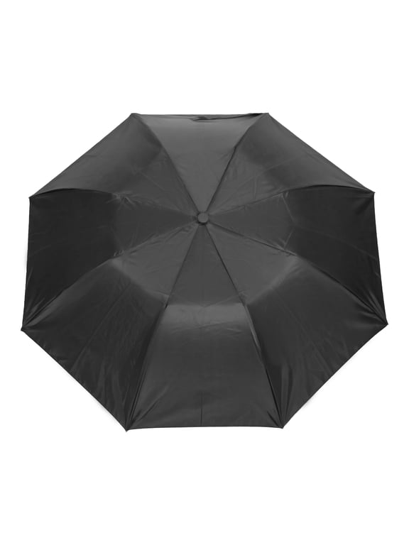Automatic Open Folding Rain Umbrella, Black