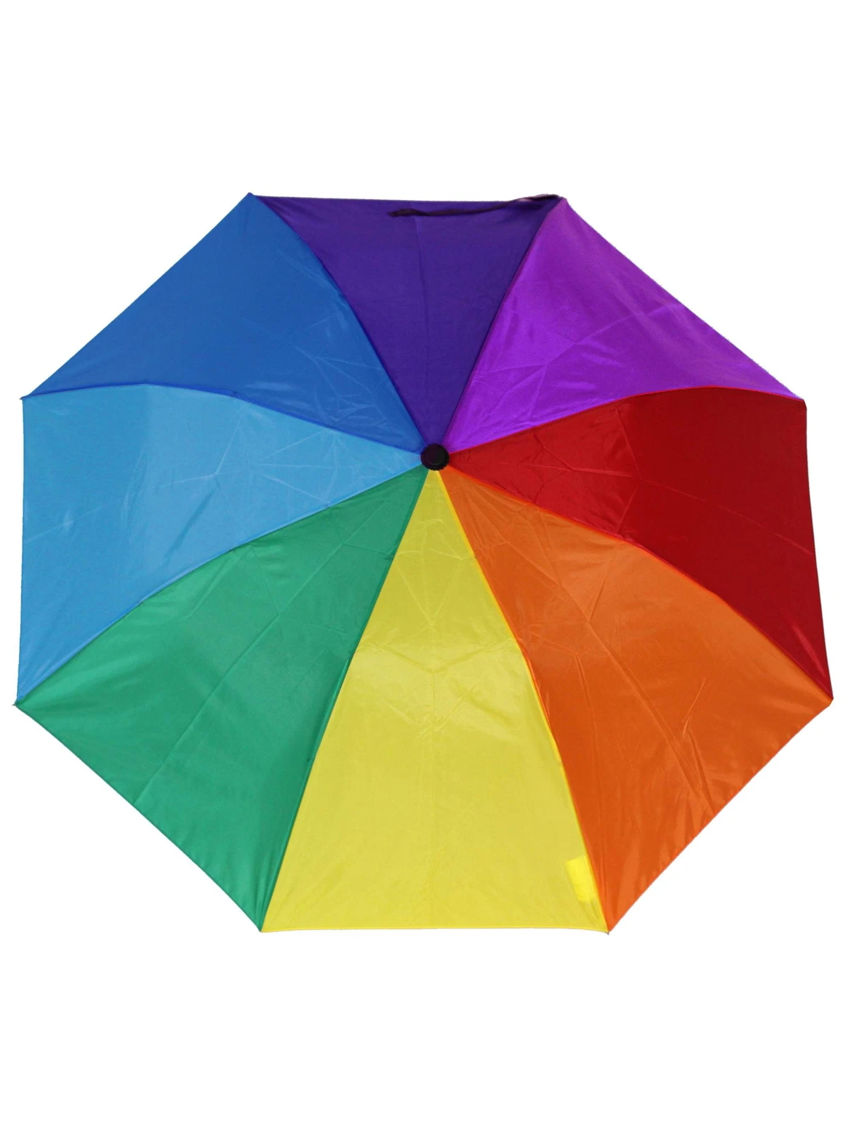 PET KARE Misty Harbor Automatic Open Folding Rain Umbrella, Rainbow