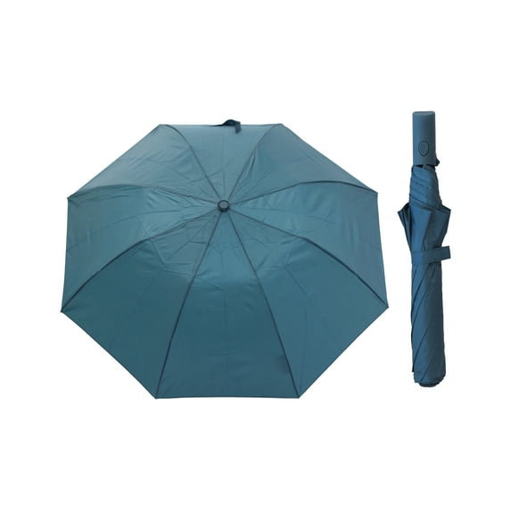 Misty Harbor Automatic Open Folding Umbrella, Teal