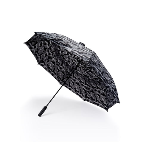 Automatic Open Two Person Rain Umbrella Black Camo