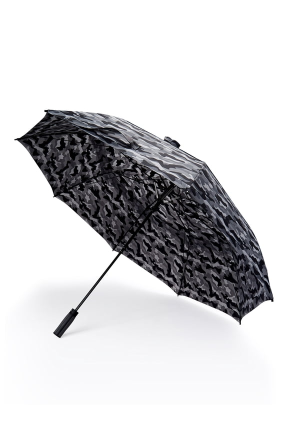 Automatic Open Two Person Rain Umbrella Black Camo