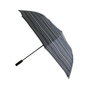 Misty Harbor Automatic Open Two Person Rain Umbrella Black White Stripe