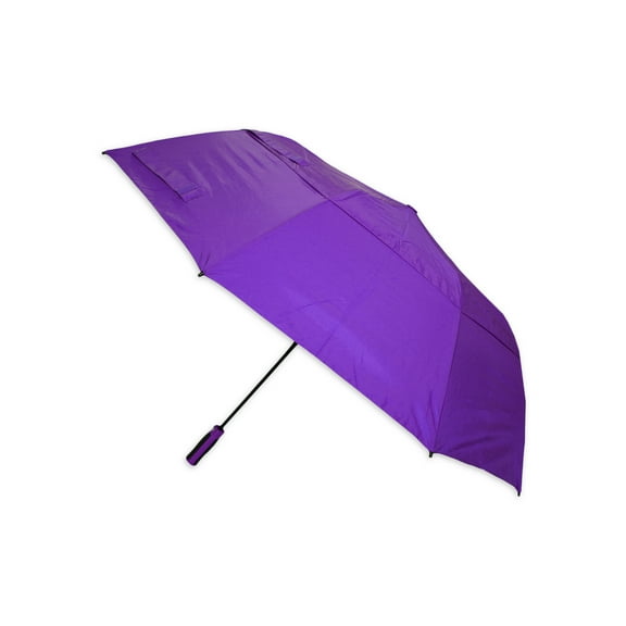 Misty Harbor Automatic Open Two Person Rain Umbrella Bright Purple
