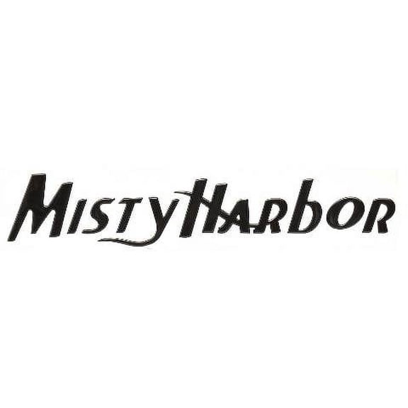 Misty Harbor Boat Raised Decal 002120-B | 25 1/4 x 5 Inch Black Silver
