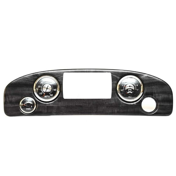 Misty Harbor Pontoon Boat Dash Panel | Teleflex Gauges Gray Woodgrain