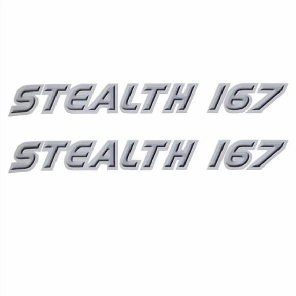 Misty Harbor Pontoon Boat Decal Sticker | Stealth OEM 167 Gray (Pair)