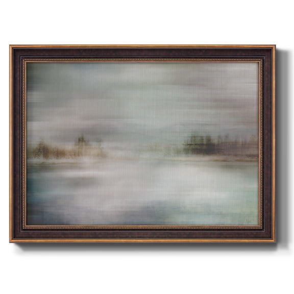 Misty Lake Premium Framed Canvas- Ready to Hang