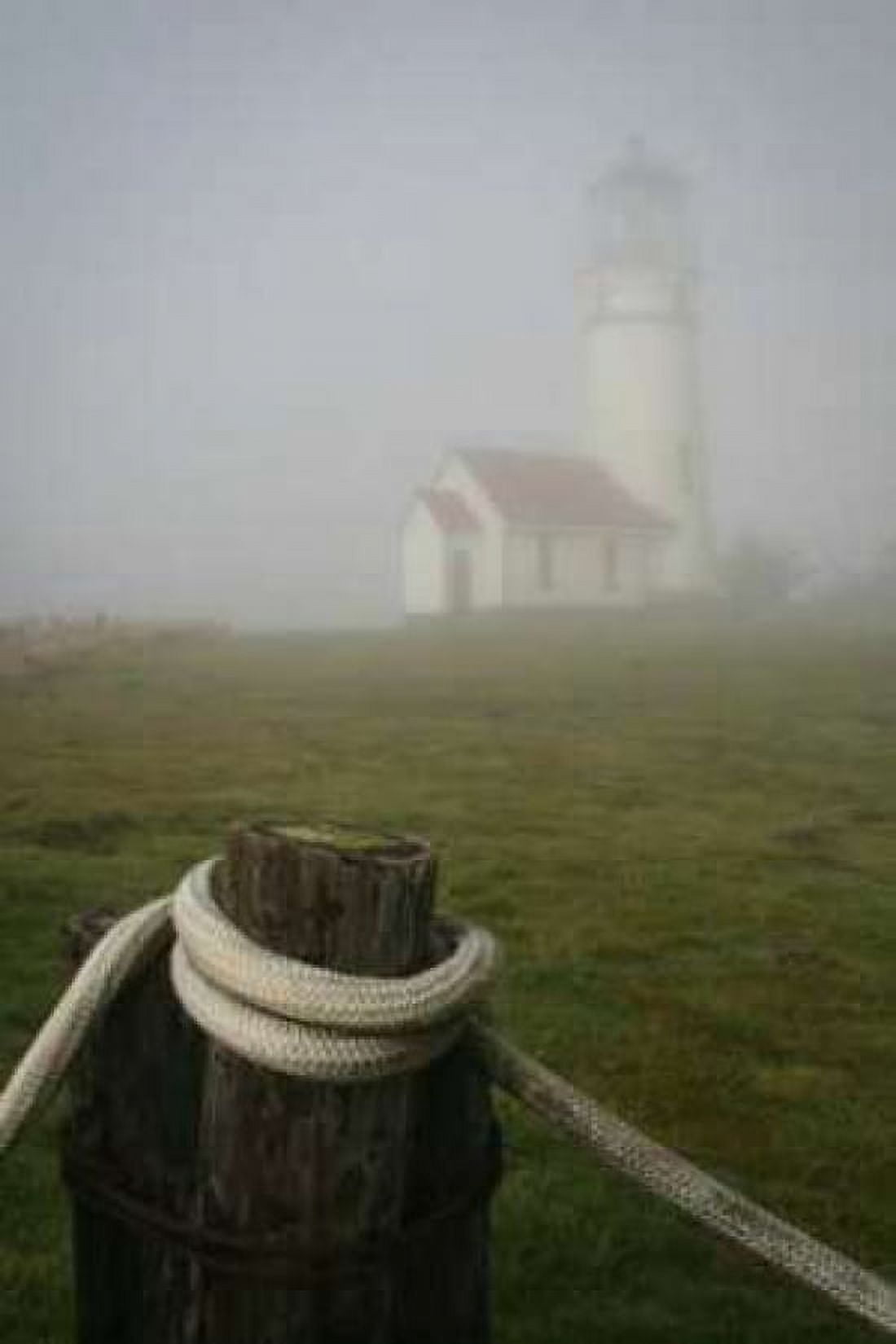 Misty Lighthouse I Canvas Art - Vitaly Geyman (12 x 18)