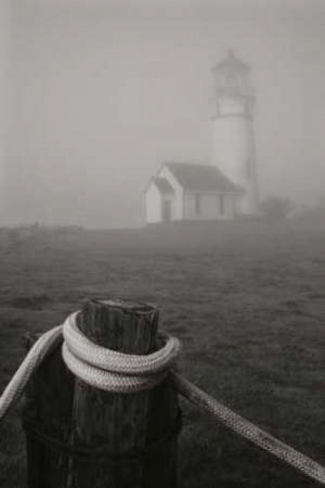 Misty Lighthouse I Canvas Art - Vitaly Geyman (24 x 36)