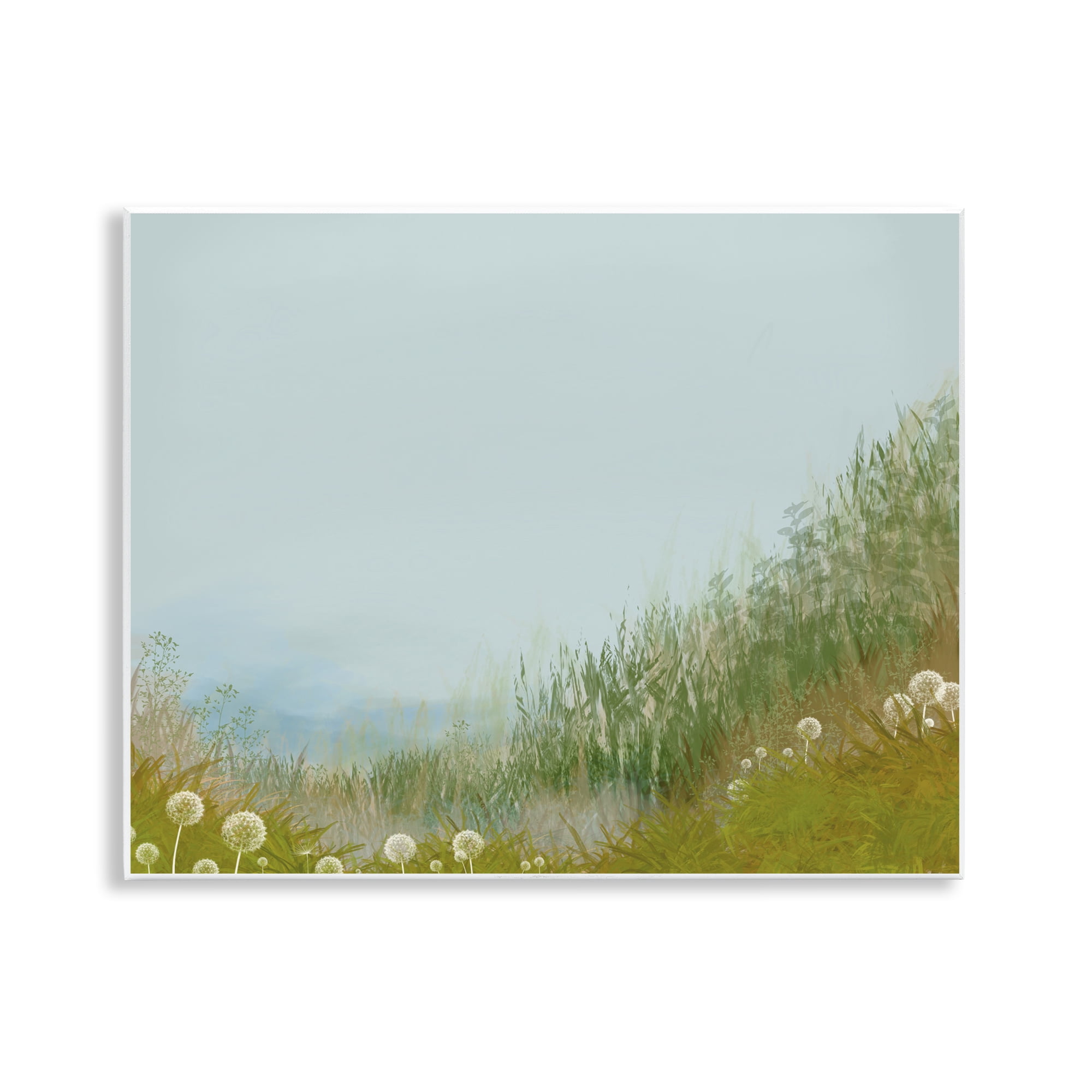 Misty Meadow Hill Wall Plaque Art, design by Renel Peters