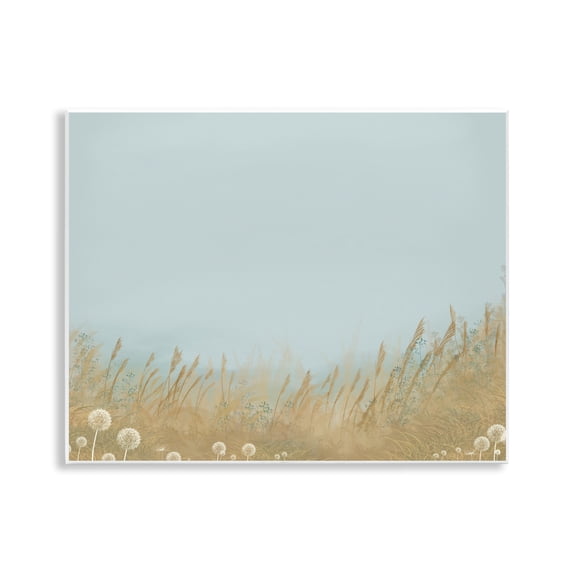 Misty Meadows Blowing in Wind Wall Plaque Art, design by Renel Peters