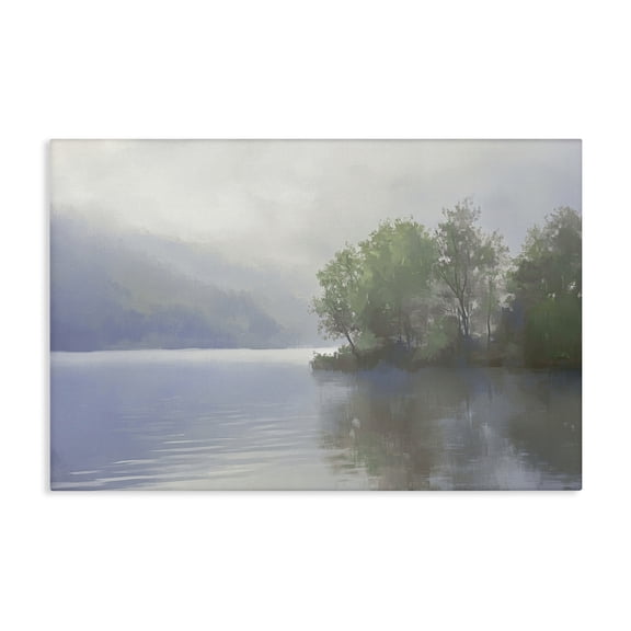 Stupell Industries Misty Morning Lake Landscape Canvas Wall Art, design by Gina Kelly