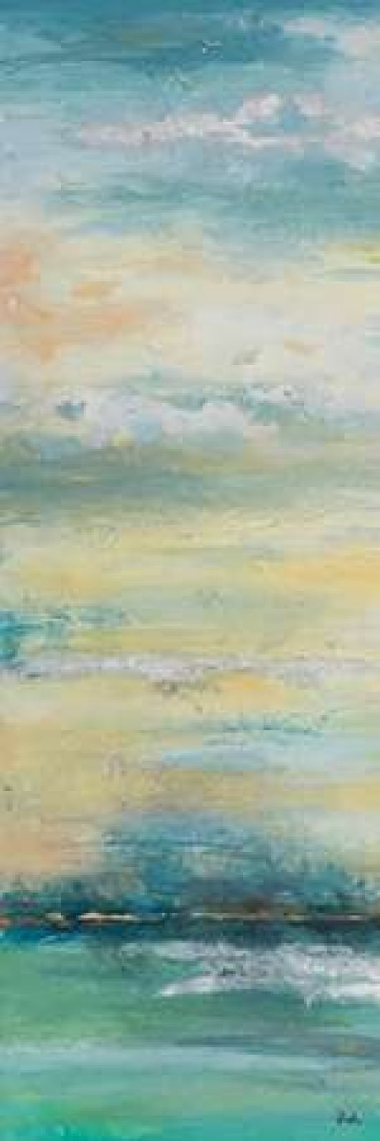 Misty Morning Panel I Canvas Art - Patricia Pinto (12 x 36)