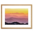 thumbnail image 1 of Misty Mountain Beautiful Sunrise Panorama Framed Wall Art Print, 1 of 5