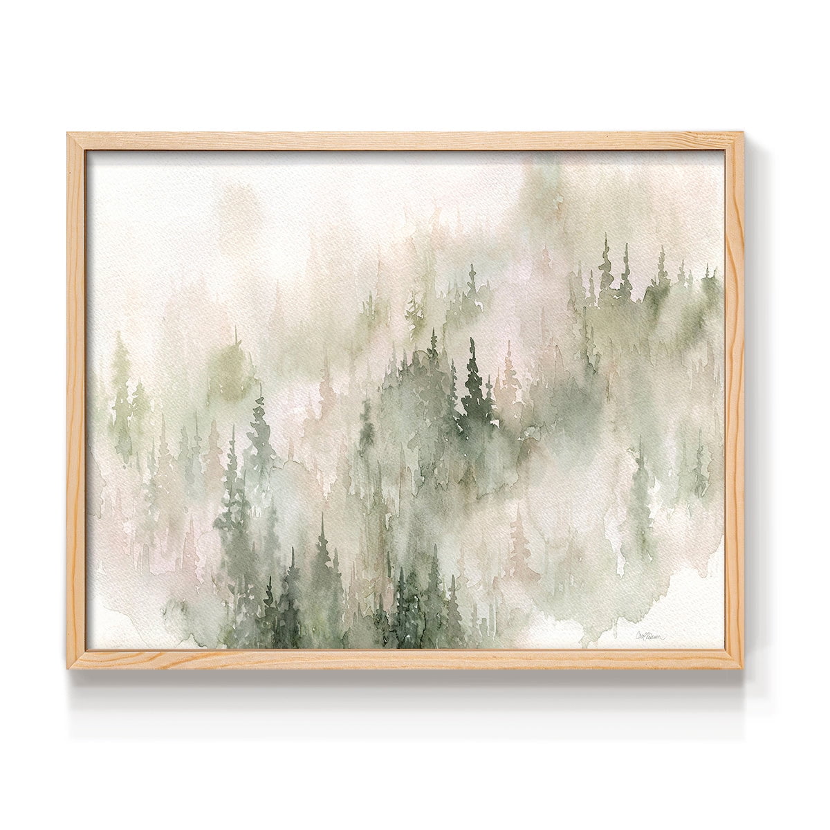 Misty Mountain Sides by Carol Robinson - Restickable Framed Giclée Print