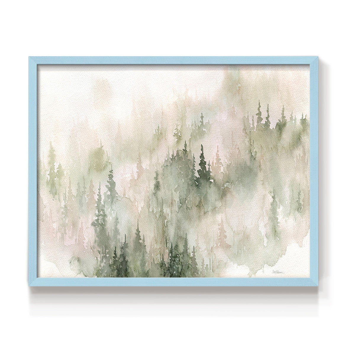 Misty Mountain Sides by Carol Robinson - Restickable Framed Giclée Print
