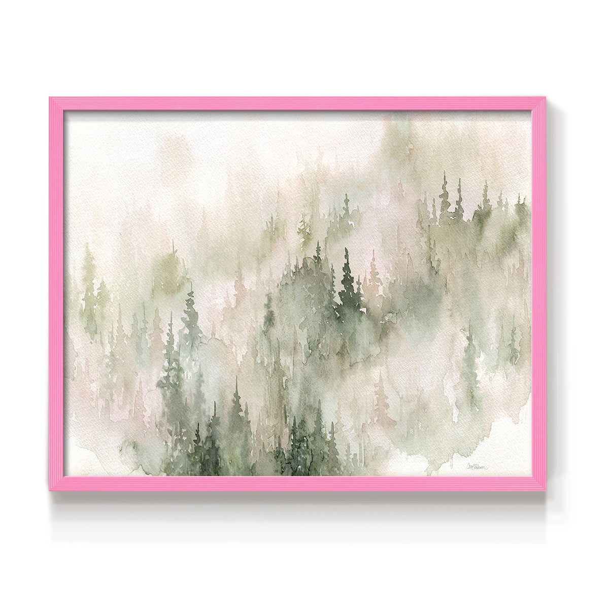 Misty Mountain Sides by Carol Robinson - Restickable Framed Giclée Print