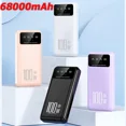 thumbnail image 1 of Misty Power Bank Fast Charging 68000mAh Portable Charger With LCD Display LED Light Black, 1 of 4