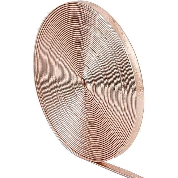 Misty Rose 5.5Yds Leather Cord Double Sided Glitter 0.2" Wide Easy to Make Perfect for Crafts and Gifts for DIY