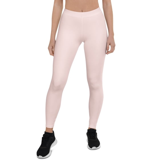 Misty Rose, Light Pink Women Leggings, Ladies Light Pink Leggings, Young Women Light Pink Leggings, Girls Light Pink Leggings
