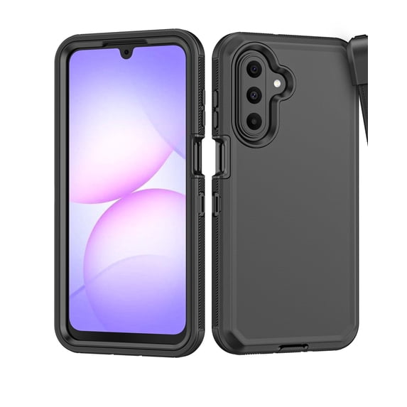 Misty for Samsung Galaxy A17/18 5G Case Military Grade Heavy Duty Protection 3 in 1 Shockproof Durable Detachable Samsung Galaxy A17/18 5G Phone - Black