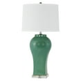 thumbnail image 1 of Misty Teal Green Ceramic Table Lamp, 1 of 3
