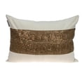 thumbnail image 1 of Misty Transitional Beige Rectangle Throw Pillow, 1 of 1