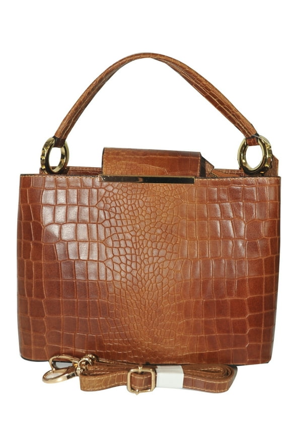 100% Genuine Cowhide Leather Handbags Made In Italy [YG8111-BN]