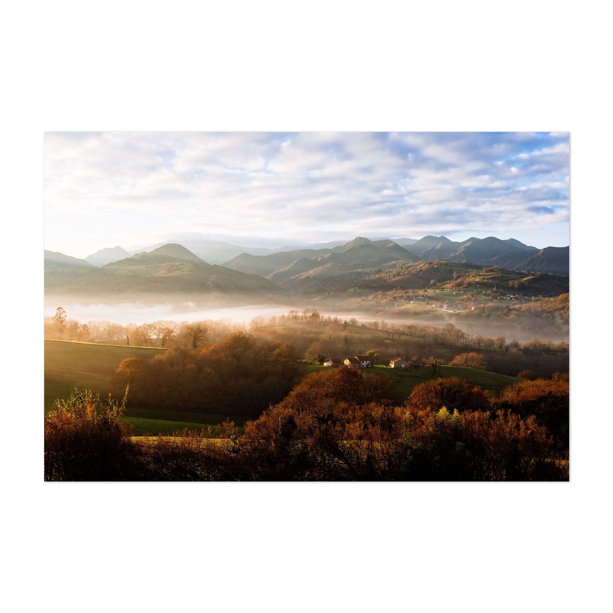 Misty Valley Sunrise - Photography Landscape Mountain Autumn Scenic ...
