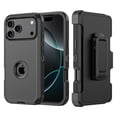 thumbnail image 1 of Misty for iPhone 17 Pro Max Case with Belt Clip Holster Military Grade Heavy Duty Protection 3 in 1 Shockproof Durable Detachable iPhone 17 Pro Max 6.9 inch 2025 Phone - Black, 1 of 5