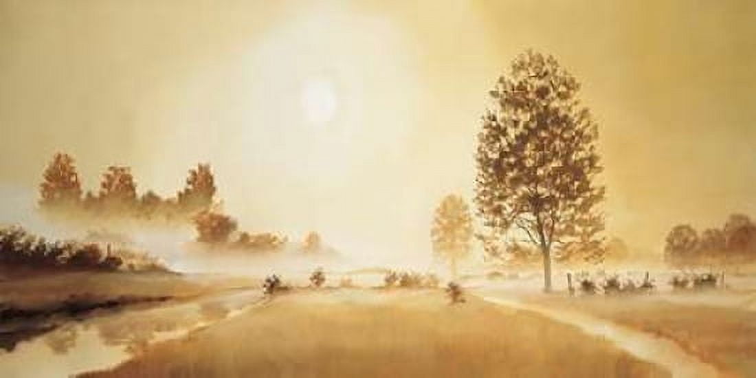 Misty landscape I Canvas Art - Frans Nauts (10 x 20)