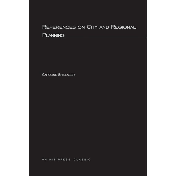 Mit Press References On City and Regional Planning, (Paperback)