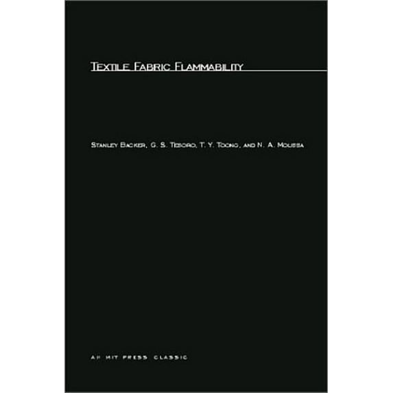 Mit Press Textile Fabric Flammability, (Paperback)