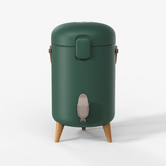 Mita Camping Water Cooler Jug Dispenser 3.4L, Green 7.3in x 7.3 in x 13.4 in