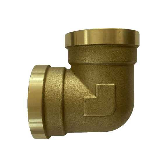 Mitachrome 1" FPT Brass Pipe Fitting 90-Degree Elbow - Perfect for Plumbing