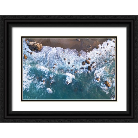 Mitamura, Takeshi 32x23 Black Ornate Wood Framed with Double Matting Museum Art Print Titled - Before The Storm