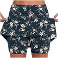 thumbnail image 1 of Mitankcoo Biker Shorts for Women Pockets High Waist Workout Print Summer Everyday Yoga Skorts S-4XL, 1 of 6