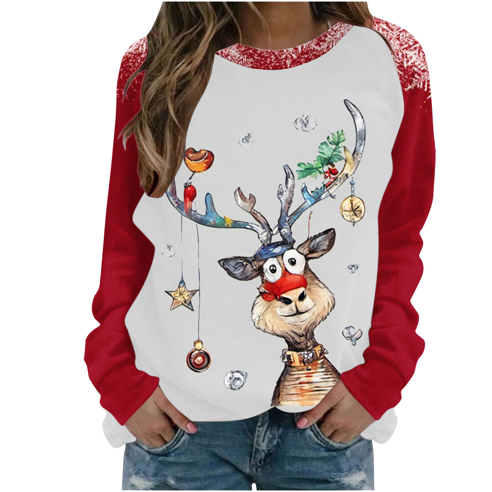 Mitankcoo Fall Fashion Sweatshirts for Women Novelty Print Cute