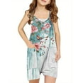 thumbnail interactive-video image 1 of Toddlder Baby Girl Clothes Infant Romper Sleeveless Strap Bodysuit One 1 of 10